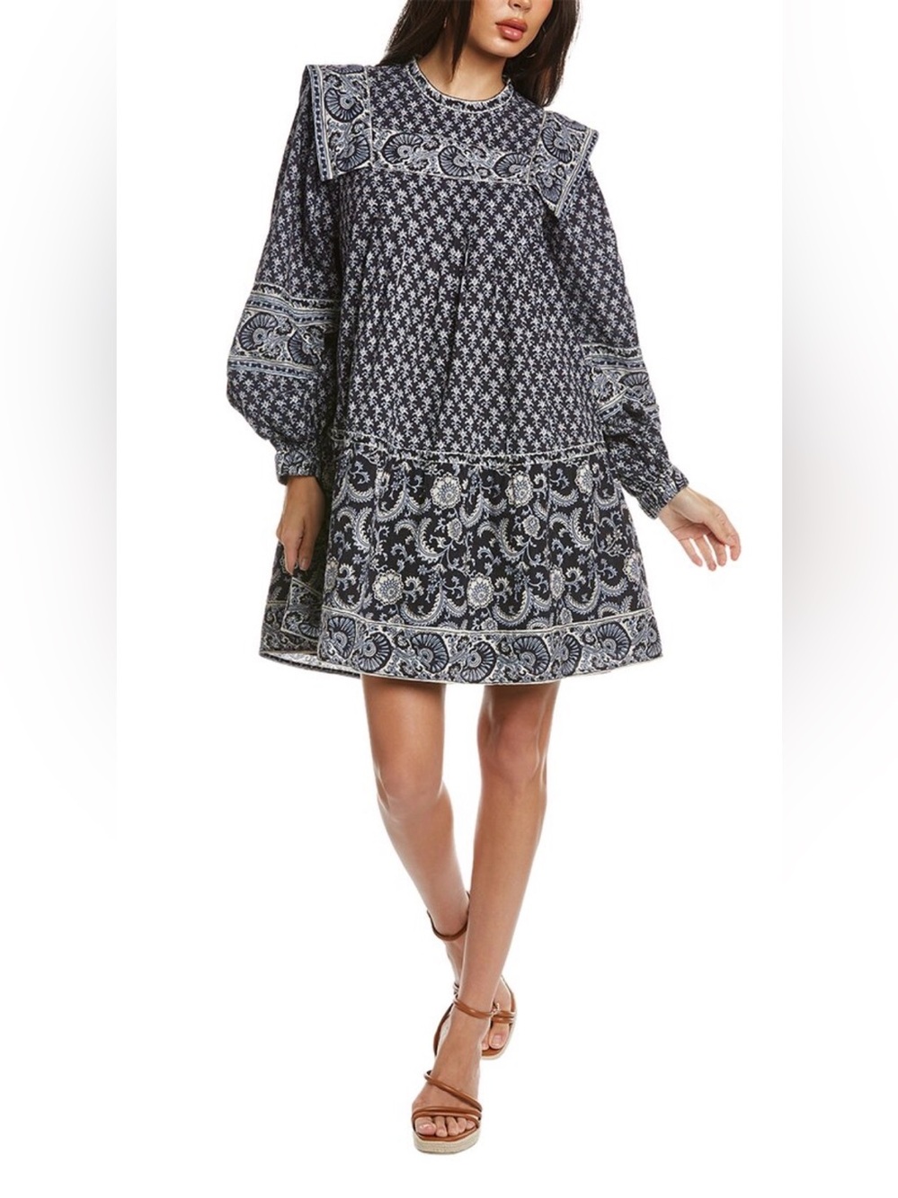 Sea New York Jasper Long-Sleeve Mini Dress